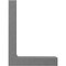 Ekena Millwork Premium Barn Door Flat Track Stop, Flint Gray GB6001SFG - alternate 3